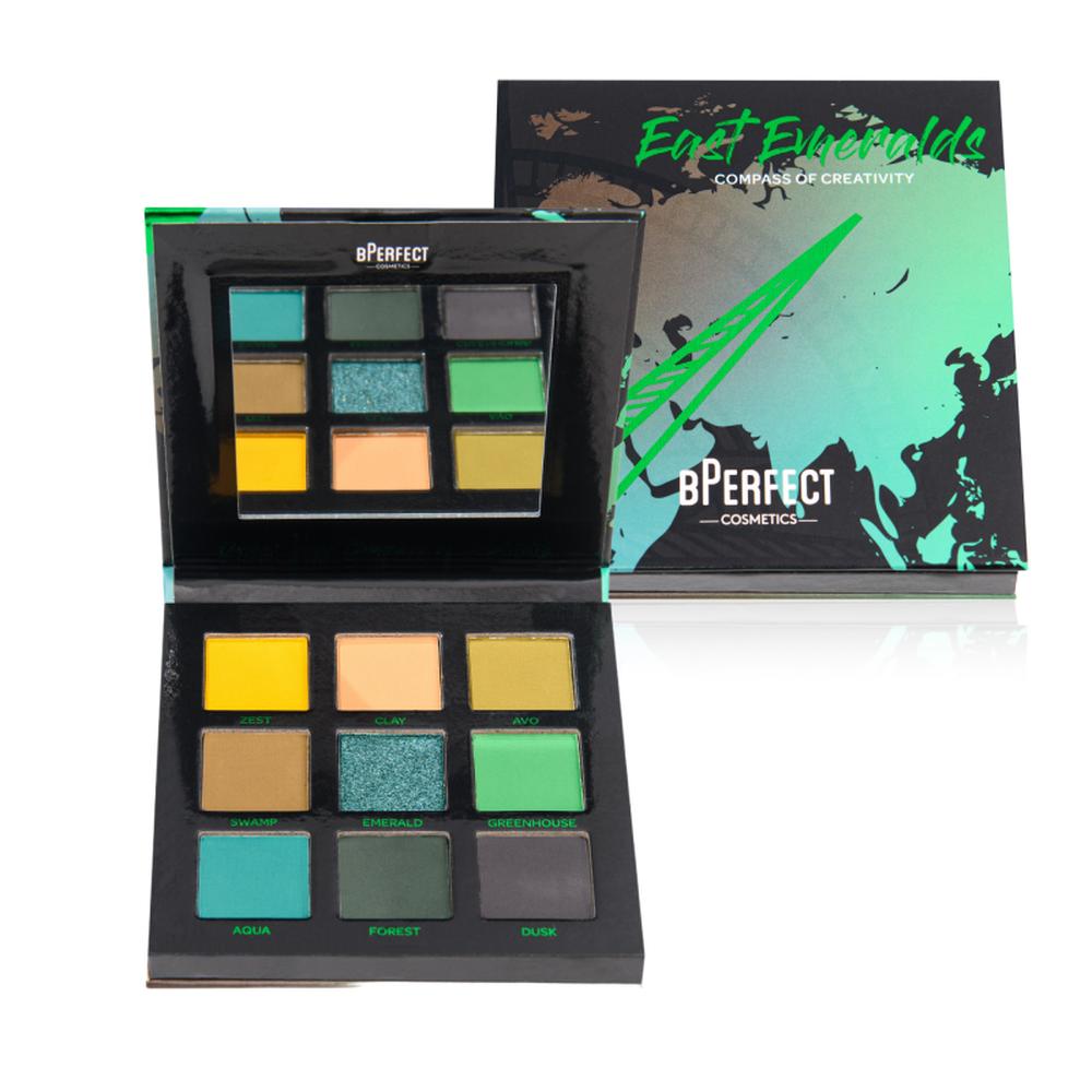BPerfect COMPASS OF CREATIVITY EAST EMERALDS luomiväripaletti-Backstage Beauty Finland