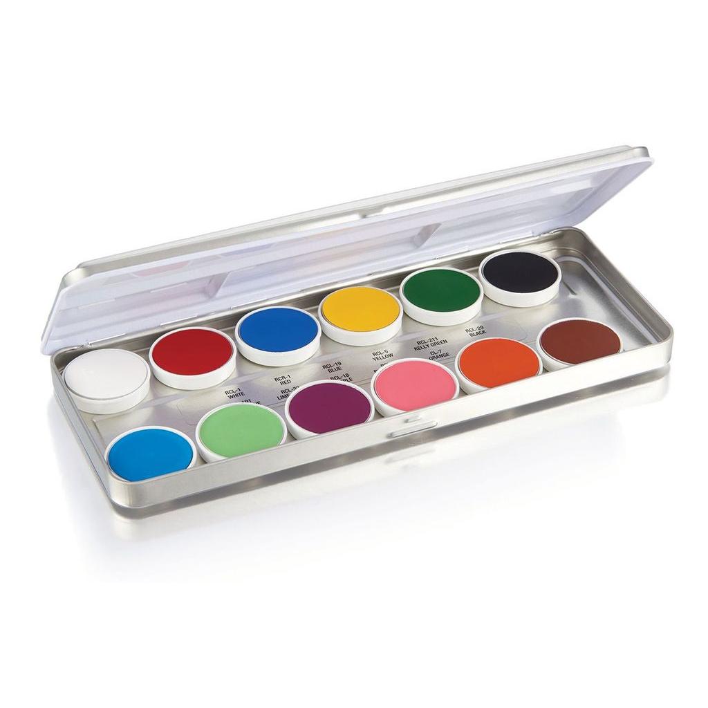 Ben Nye Master Creme Palette rasvaväripaletti (LKP-12)-Backstage Beauty Finland