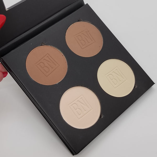 Ben Nye x Studio Diva puuterimainen korostus- ja varjostuspaletti (ESP-45)