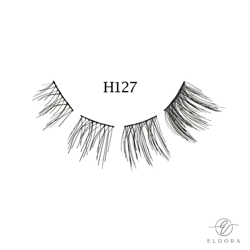 Eldora H127 Human Hair False Lashes ripset - Backstage Beauty Finland