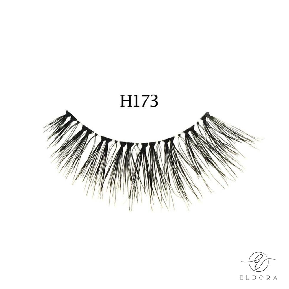 Eldora H173 Human Hair False Lashes ripset-Backstage Beauty Finland