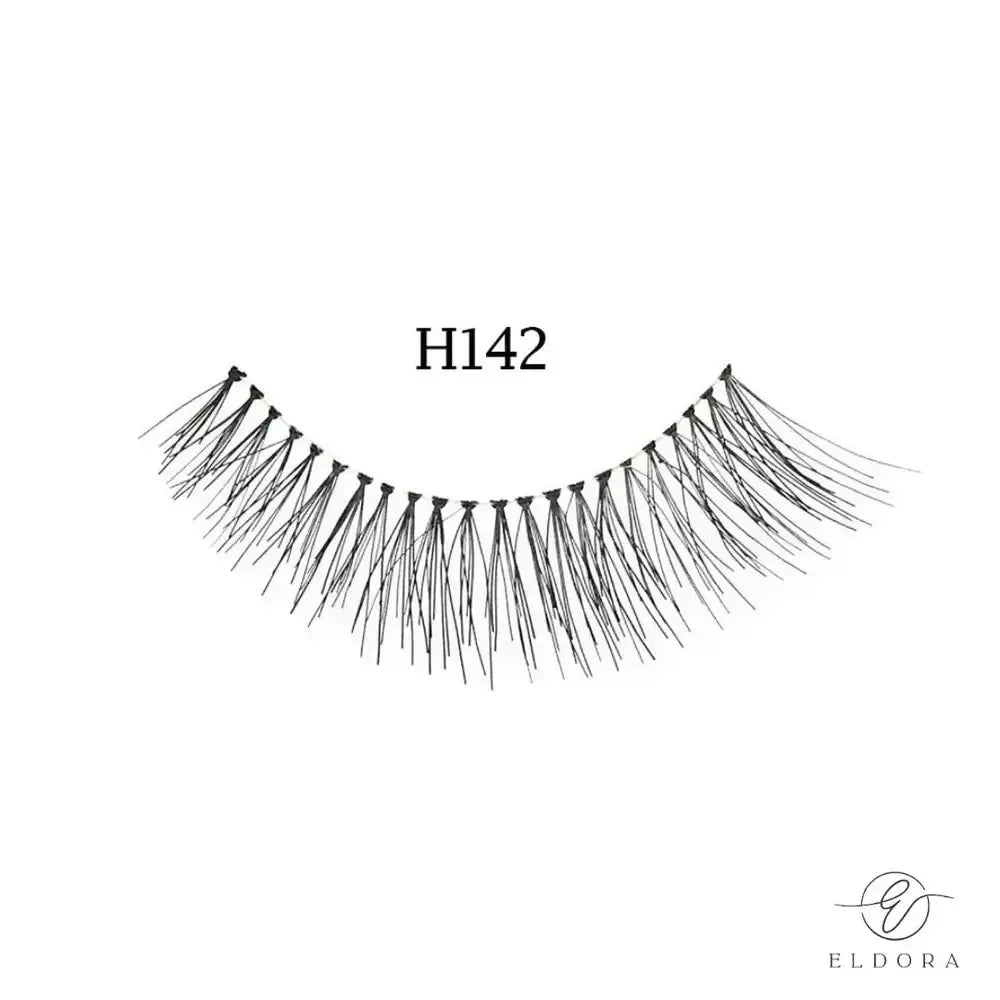Eldora H142 Human Hair False Lashes ripset-Backstage Beauty Finland