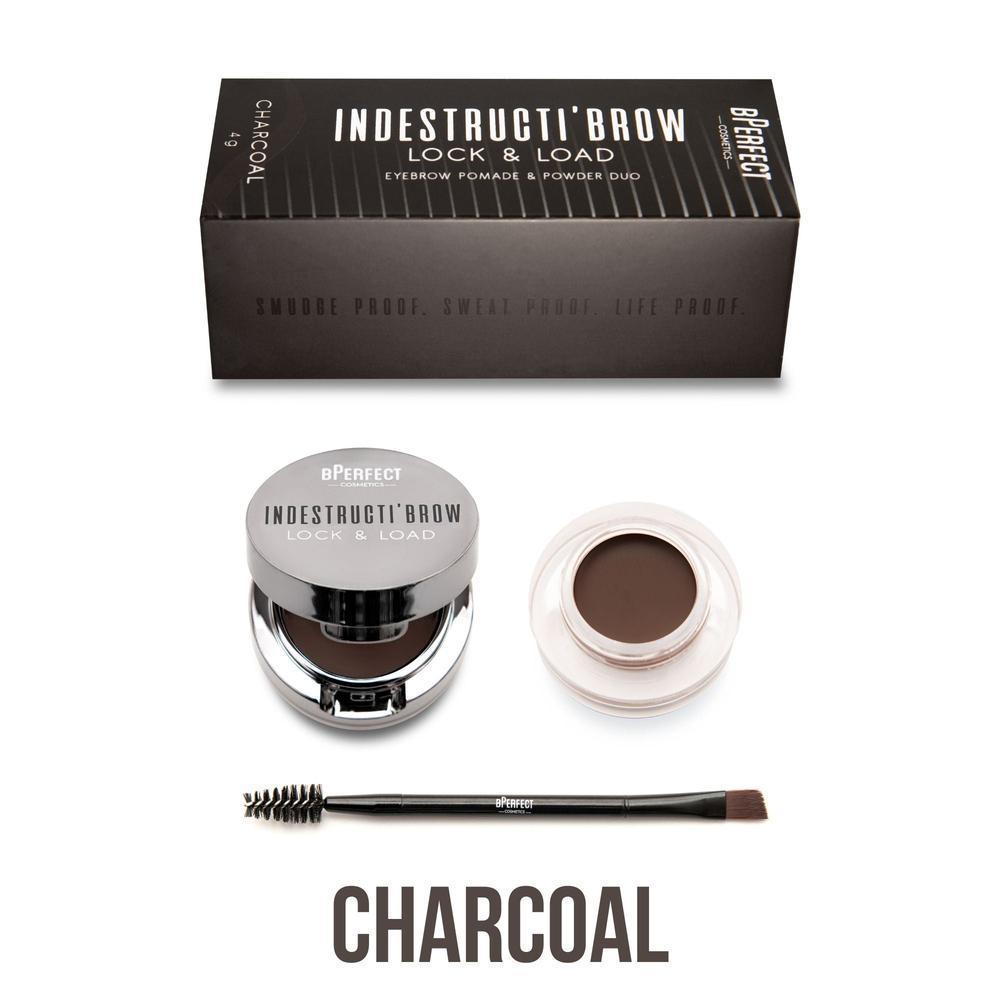 BPerfect INDESTRUCTI’BROW LOCK & LOAD EYEBROW POMADE & POWDER DUO kulmakarvasetti - Backstage Beauty Finland