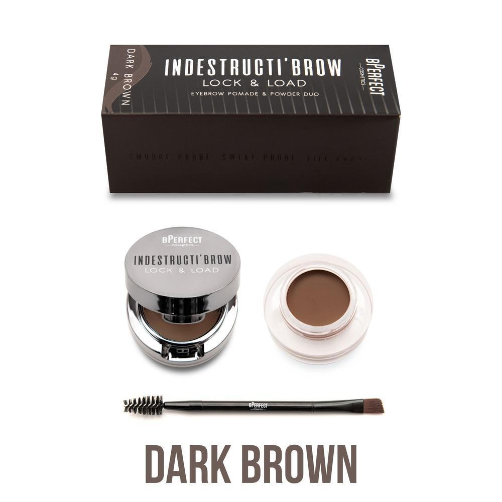 BPerfect INDESTRUCTI’BROW LOCK & LOAD EYEBROW POMADE & POWDER DUO kulmakarvasetti - Backstage Beauty Finland