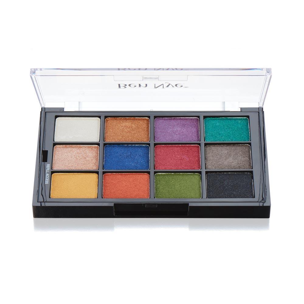Ben Nye Modern Brights Pearl Sheen Studio Color luomiväripaletti (STP-85)-Backstage Beauty Finland