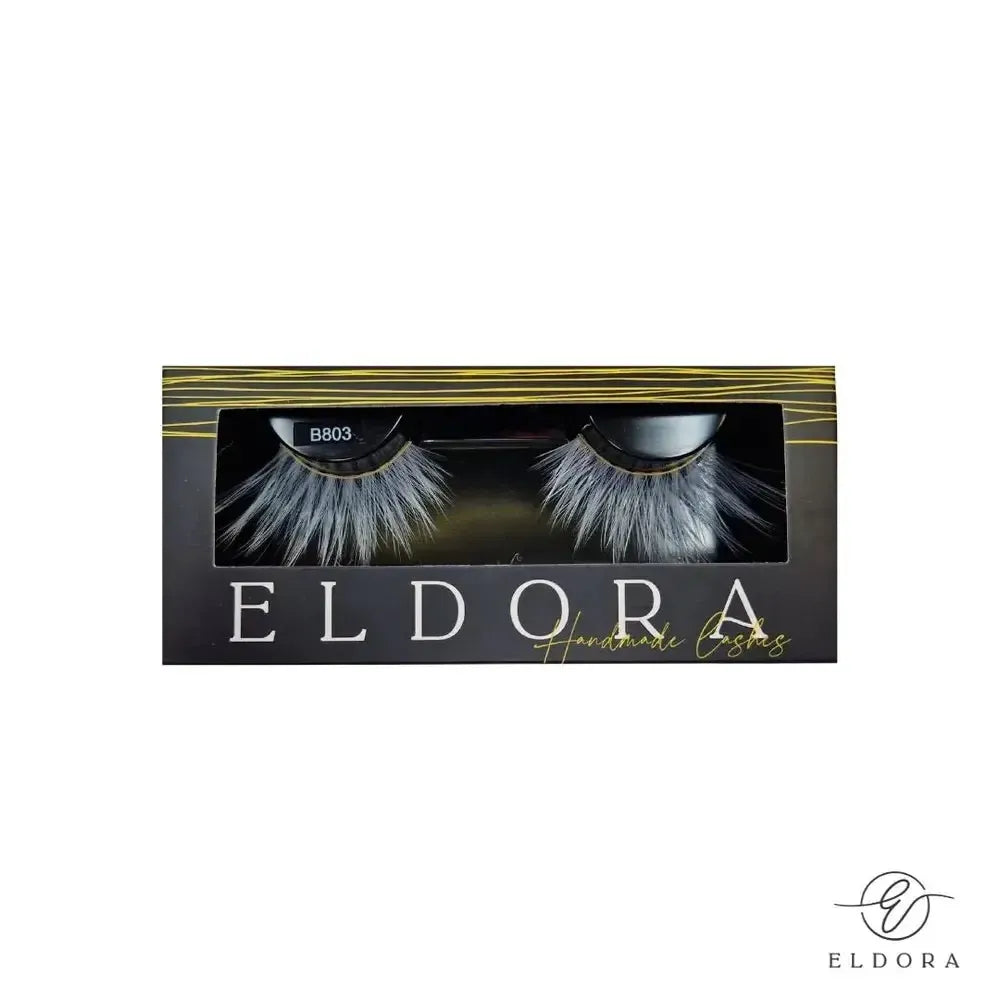 Eldora B803 White Medium Crossed Creative ripset - Backstage Beauty Finland