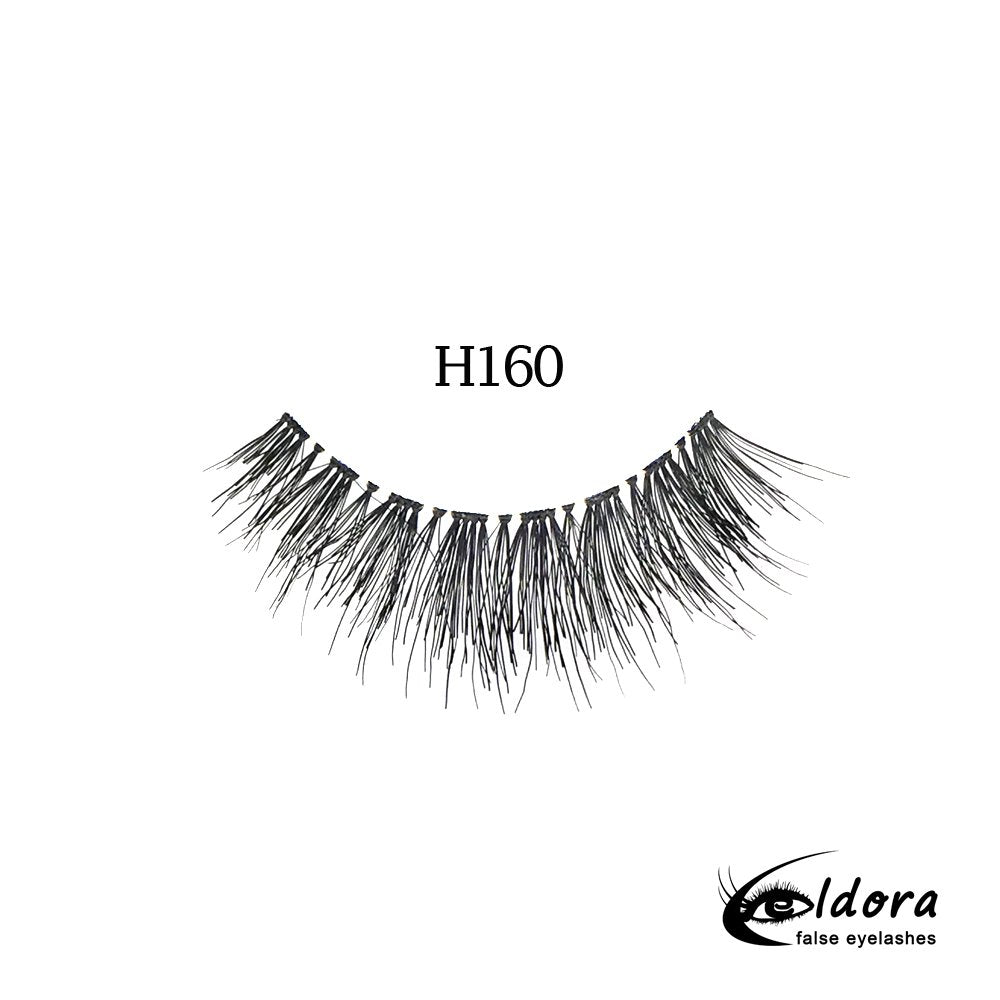 Eldora H160 Human Hair False Lashes ripset - Backstage Beauty Finland
