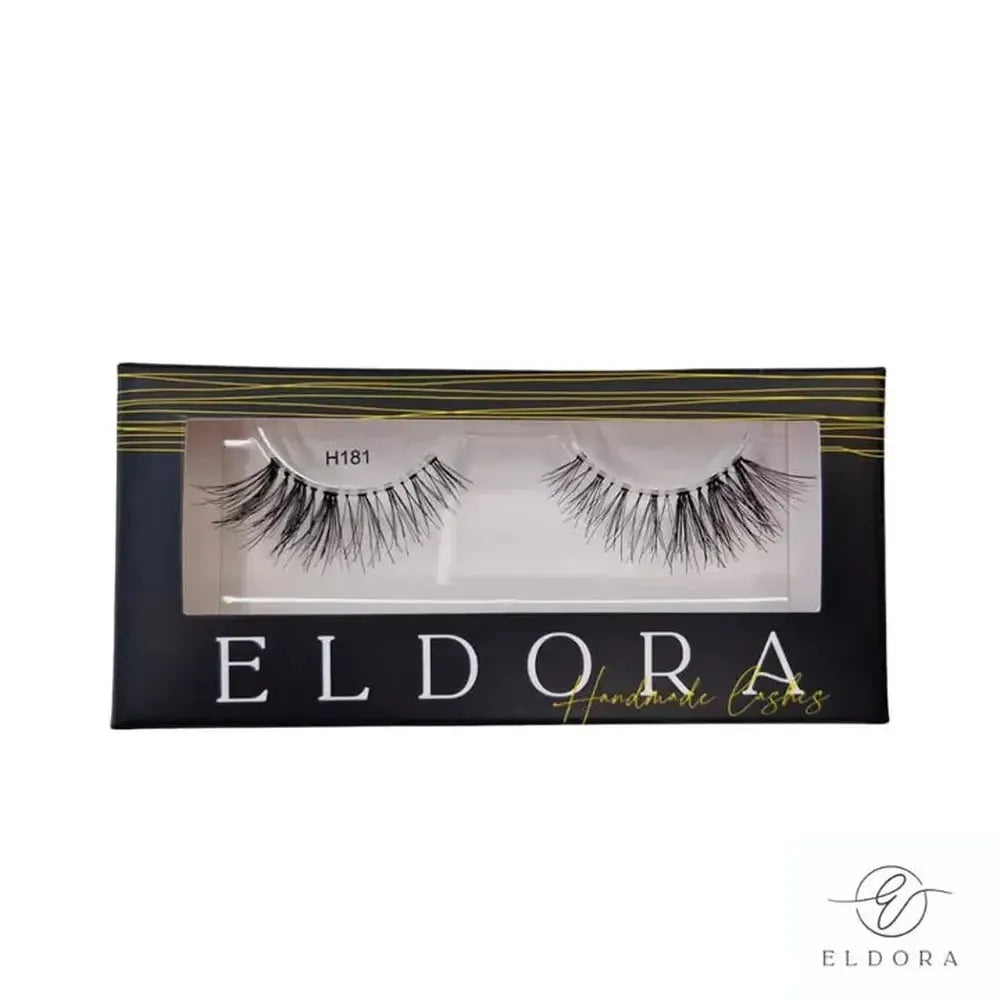 Eldora H181 Human Hair False Lashes ripset-Backstage Beauty Finland