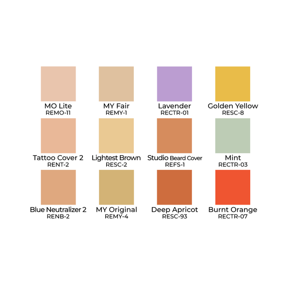STP-15 Concealers & Adjusters Studio Color Palette peiteväripaletti