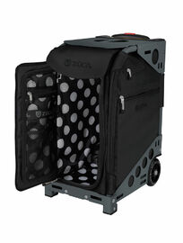 ZÜCA Pro Artist Oxford/Slate meikkipakki pyörillä (musta/harmaa) 32L - Backstage Beauty Finland