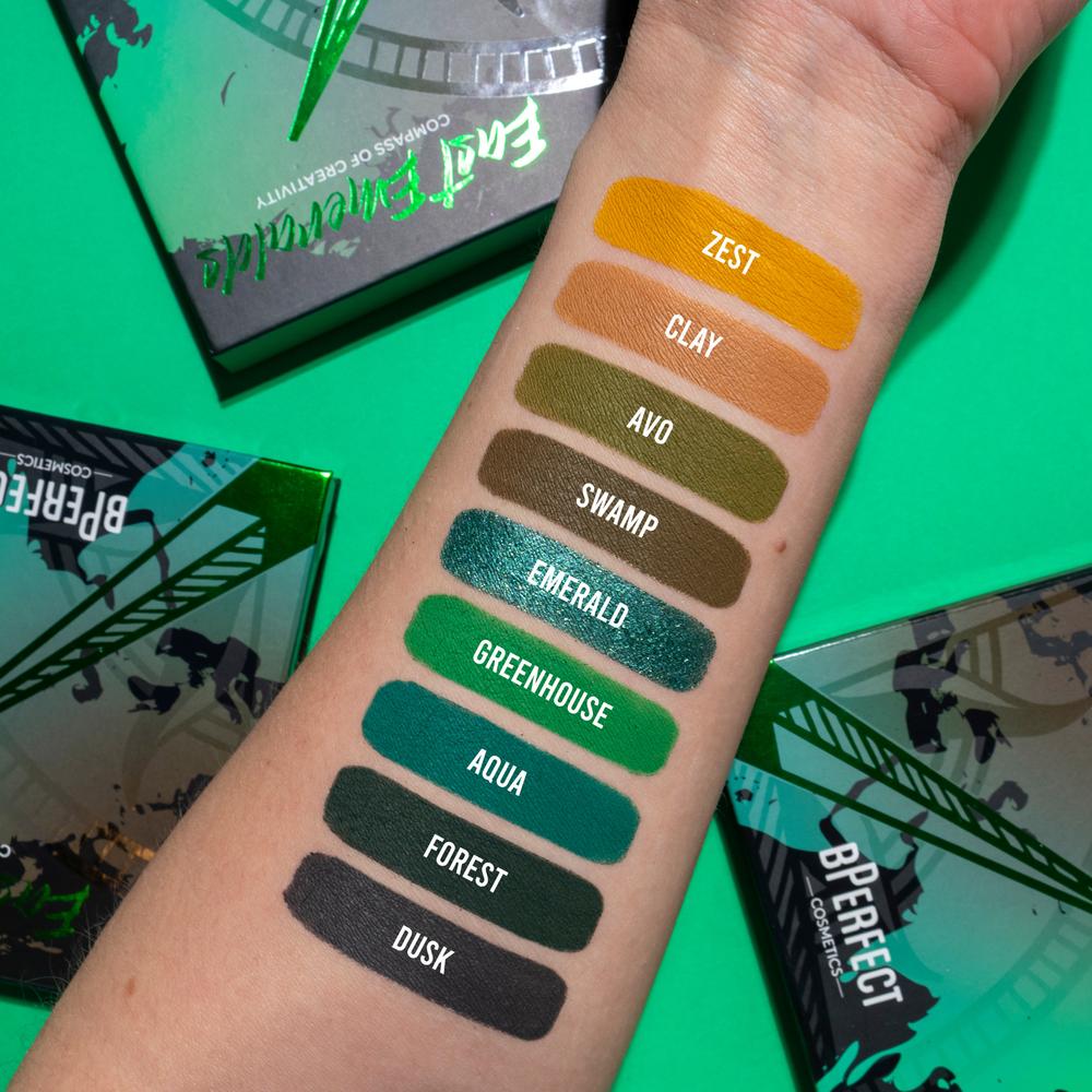 BPerfect COMPASS OF CREATIVITY EAST EMERALDS luomiväripaletti-Backstage Beauty Finland