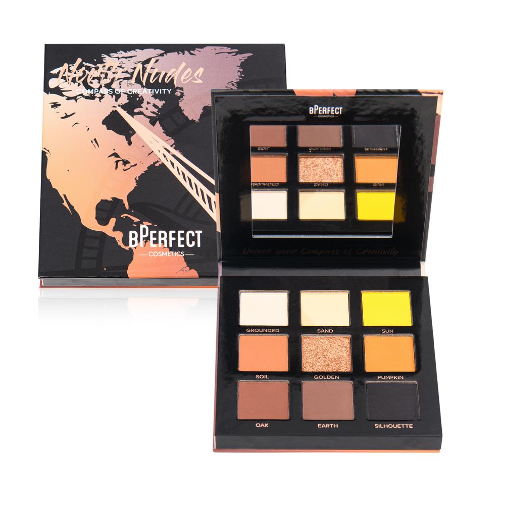 BPerfect COMPASS OF CREATIVITY NORTH NUDES luomiväripaletti-Backstage Beauty Finland