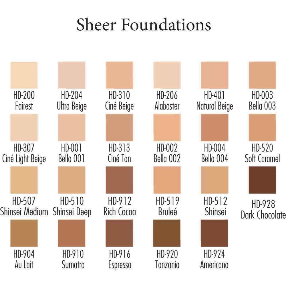Ben Nye HD Sheer Foundation meikkivoide - Backstage Beauty Finland