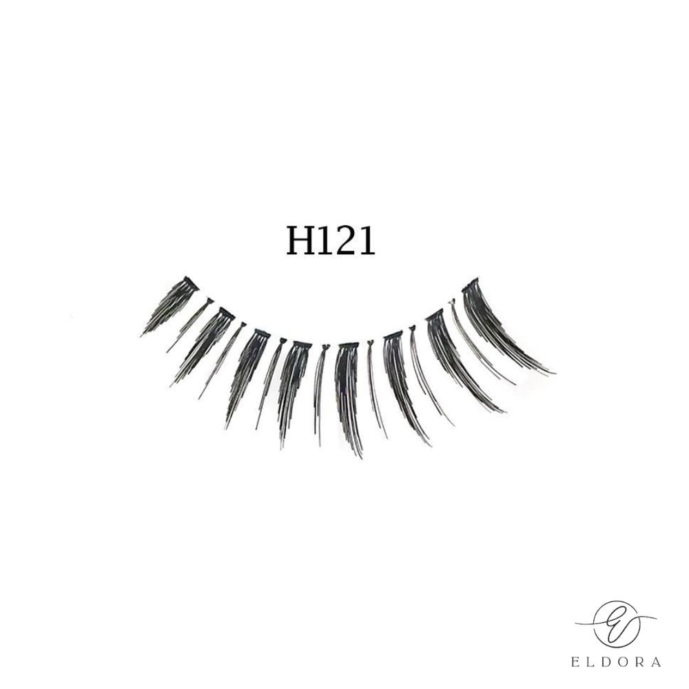 Eldora H121 Human Hair False Lashes ripset-Backstage Beauty Finland