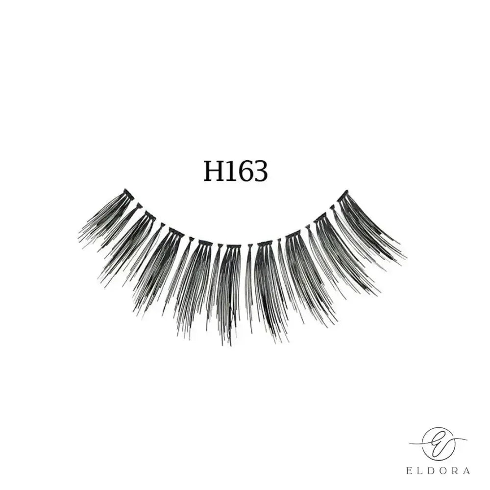 Eldora H163 Human Hair False Lashes ripset-Backstage Beauty Finland