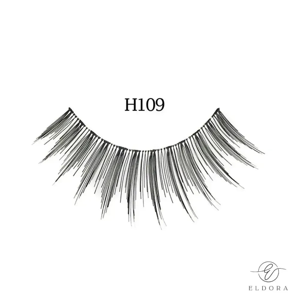 Eldora H109 Human Hair False Lashes ripset-Backstage Beauty Finland