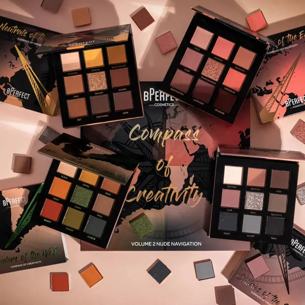 BPerfect COMPASS OF CREATIVITY VOL. 2 - NEUTRALS OF THE NORTH luomiväripaletti - Backstage Beauty Finland