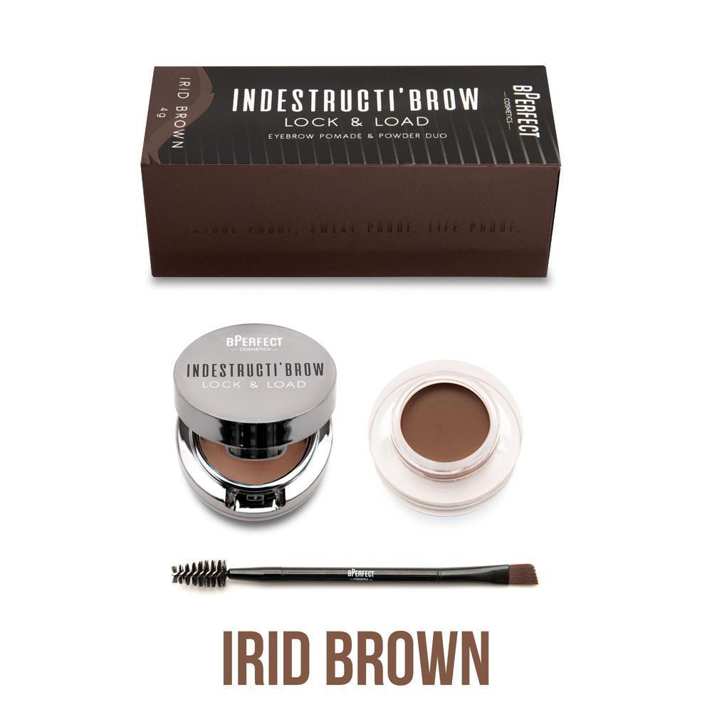 BPerfect INDESTRUCTI’BROW LOCK & LOAD EYEBROW POMADE & POWDER DUO kulmakarvasetti - Backstage Beauty Finland