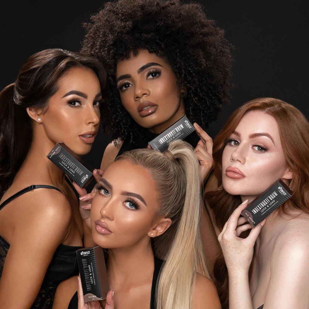 BPerfect INDESTRUCTI’BROW LOCK & LOAD EYEBROW POMADE & POWDER DUO kulmakarvasetti - Backstage Beauty Finland