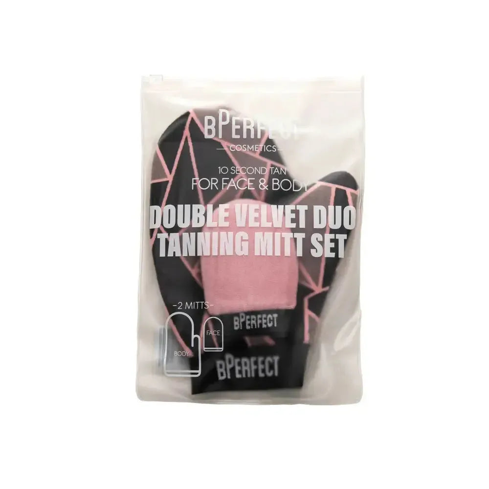 BPerfect DUO TANNING MITT SET itseruskettavan levityshanska duo - Backstage Beauty Finland
