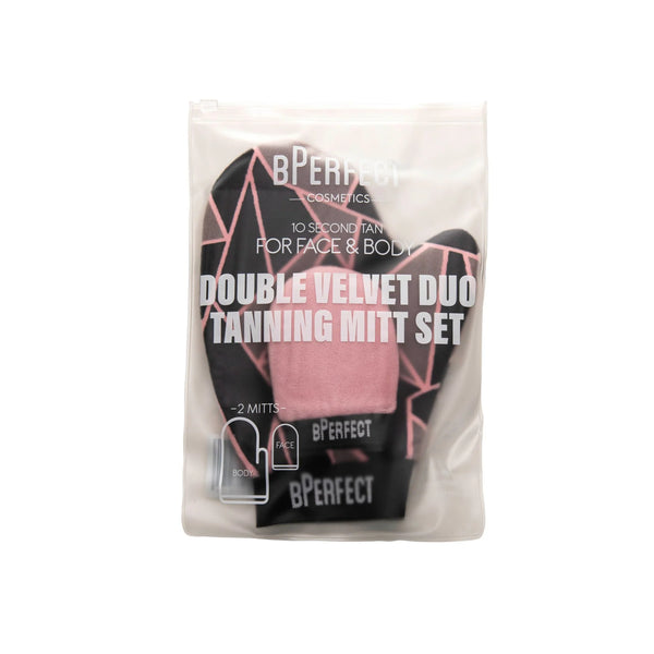BPerfect DUO TANNING MITT SET itseruskettavan levityshanska duo