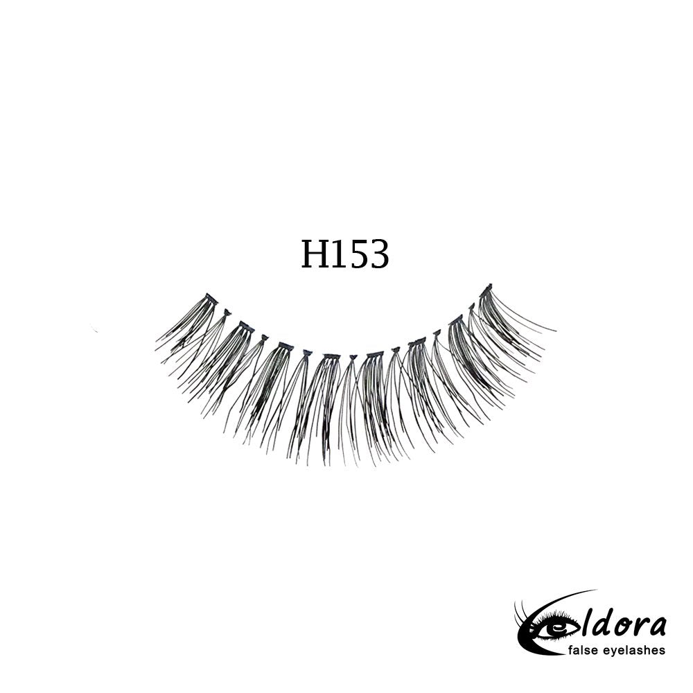 Eldora H153 Human Hair False Lashes ripset - Backstage Beauty Finland