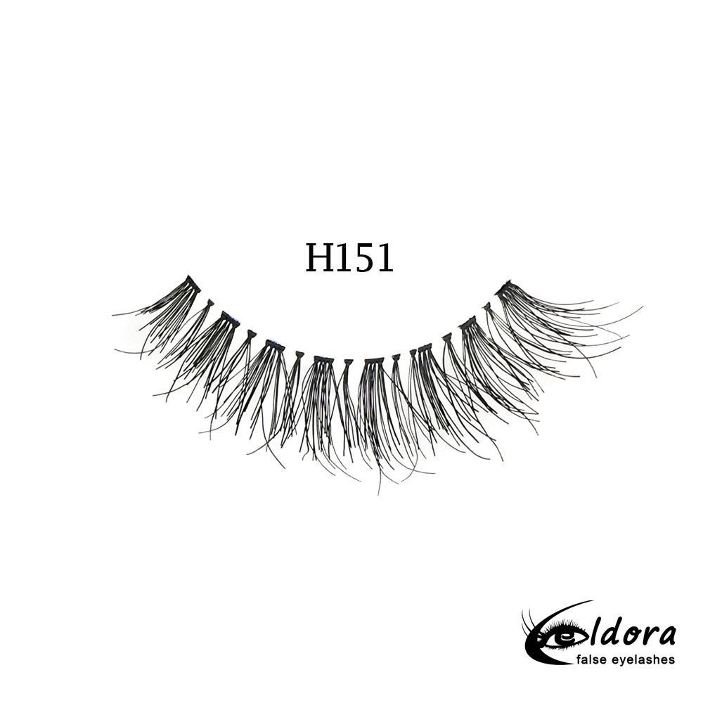 Eldora H151 Human Hair False Lashes ripset