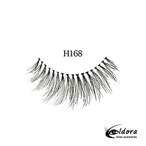 Eldora H168 Human Hair False Lashes ripset