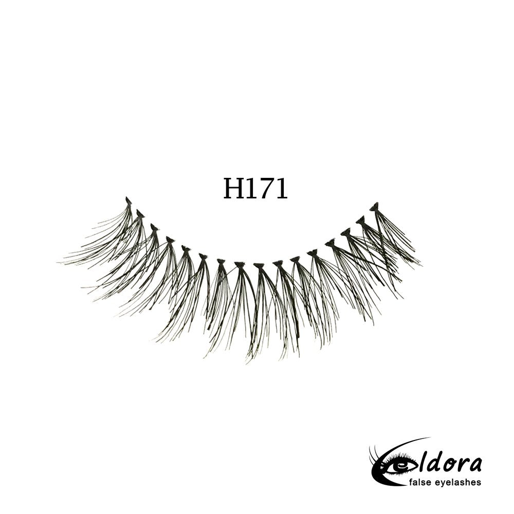 Eldora H171 Human Hair False Lashes ripset - Backstage Beauty Finland