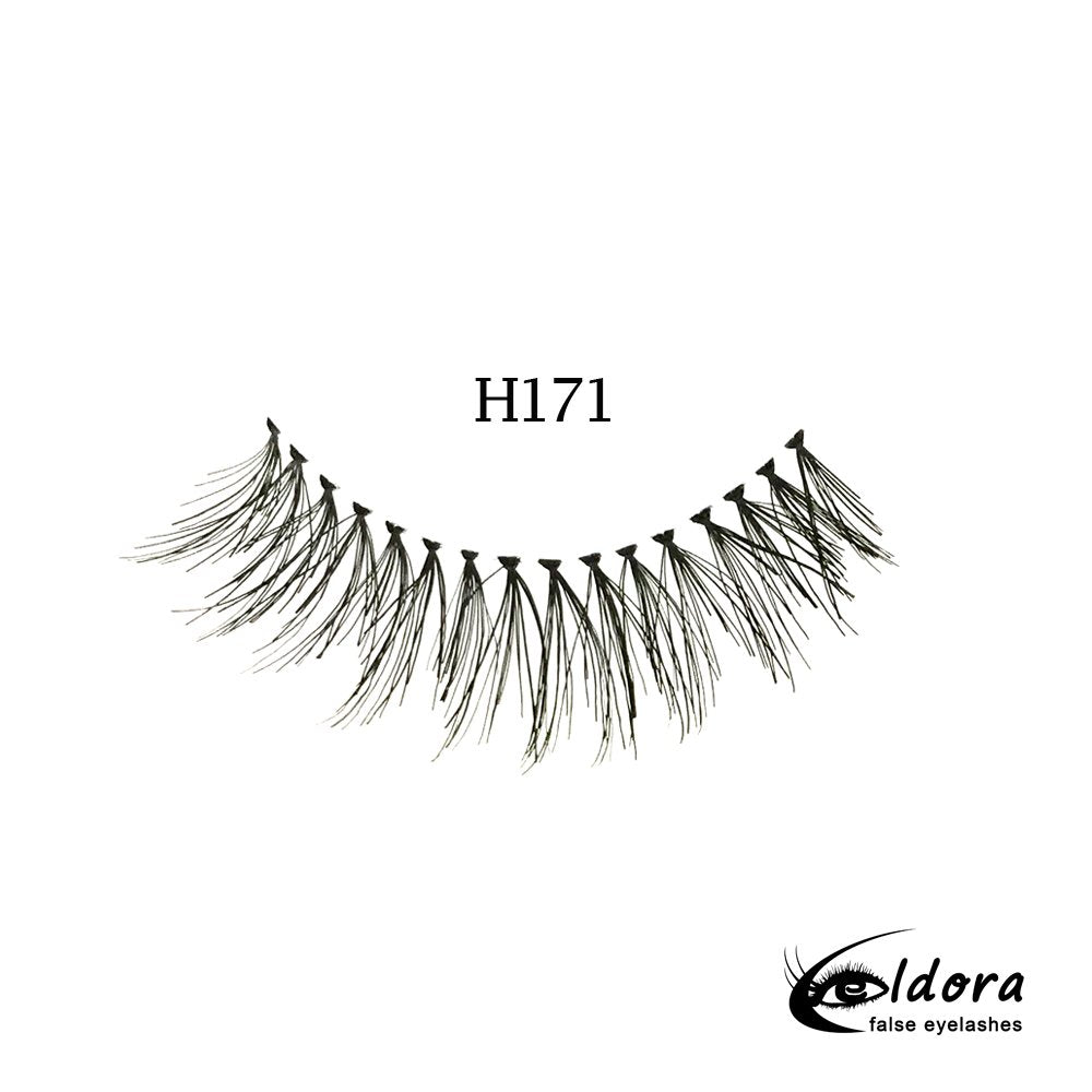 Eldora H171 Human Hair False Lashes ripset