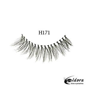 Eldora H171 Human Hair False Lashes ripset - Backstage Beauty Finland