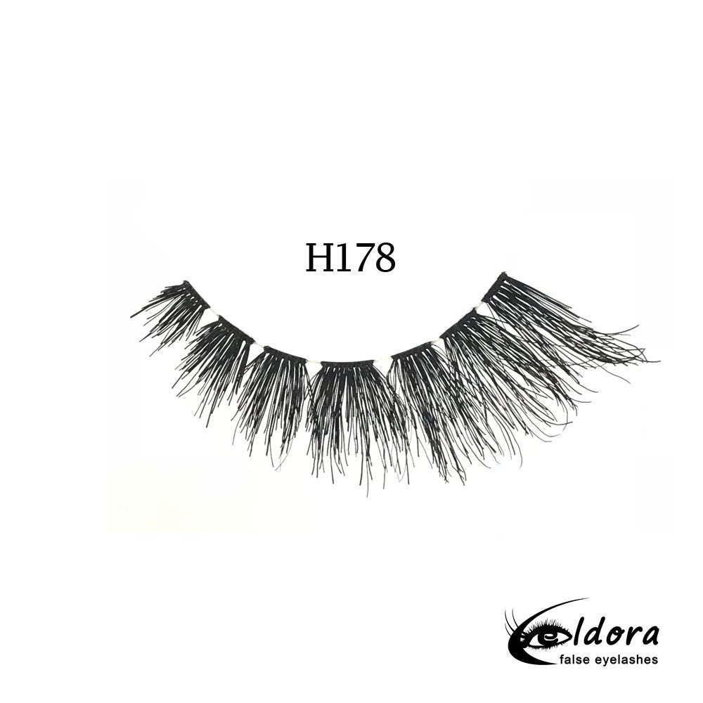 Eldora H178 Human Hair False Lashes ripset - Backstage Beauty Finland
