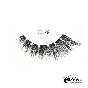 Eldora H178 Human Hair False Lashes ripset - Backstage Beauty Finland