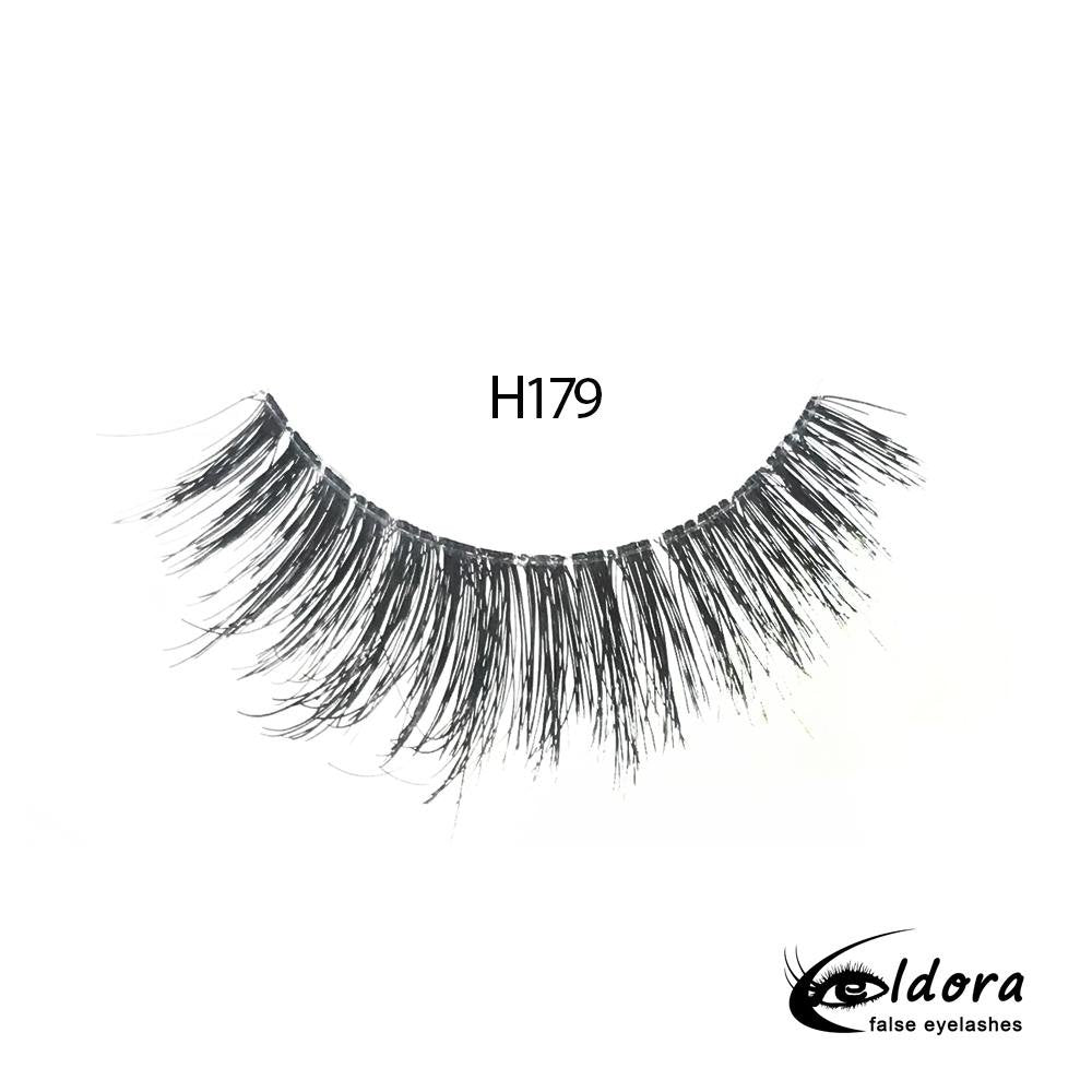 Eldora H179 Human Hair False Lashes ripset