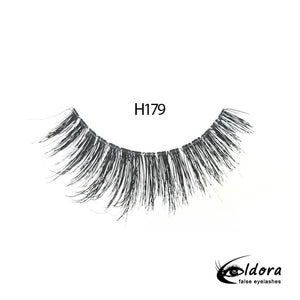 Eldora H179 Human Hair False Lashes ripset - Backstage Beauty Finland