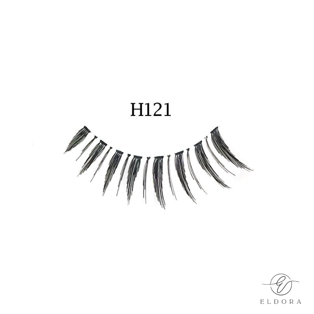 Eldora H121 Human Hair False Lashes ripset