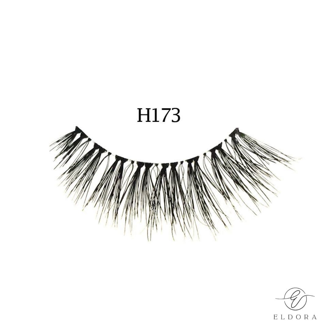 Eldora H173 Human Hair False Lashes ripset