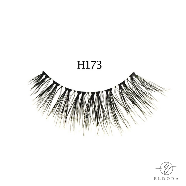 Eldora H173 Human Hair False Lashes ripset