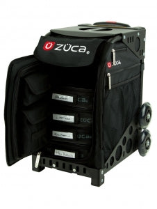 ZÜCA Sport Artist Obsidian Black meikkipakki pyörillä (musta) 29L