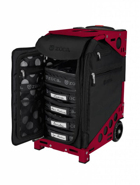 ZÜCA Pro Artist Oxford Candy Red meikkipakki pyörillä (punainen) 32L